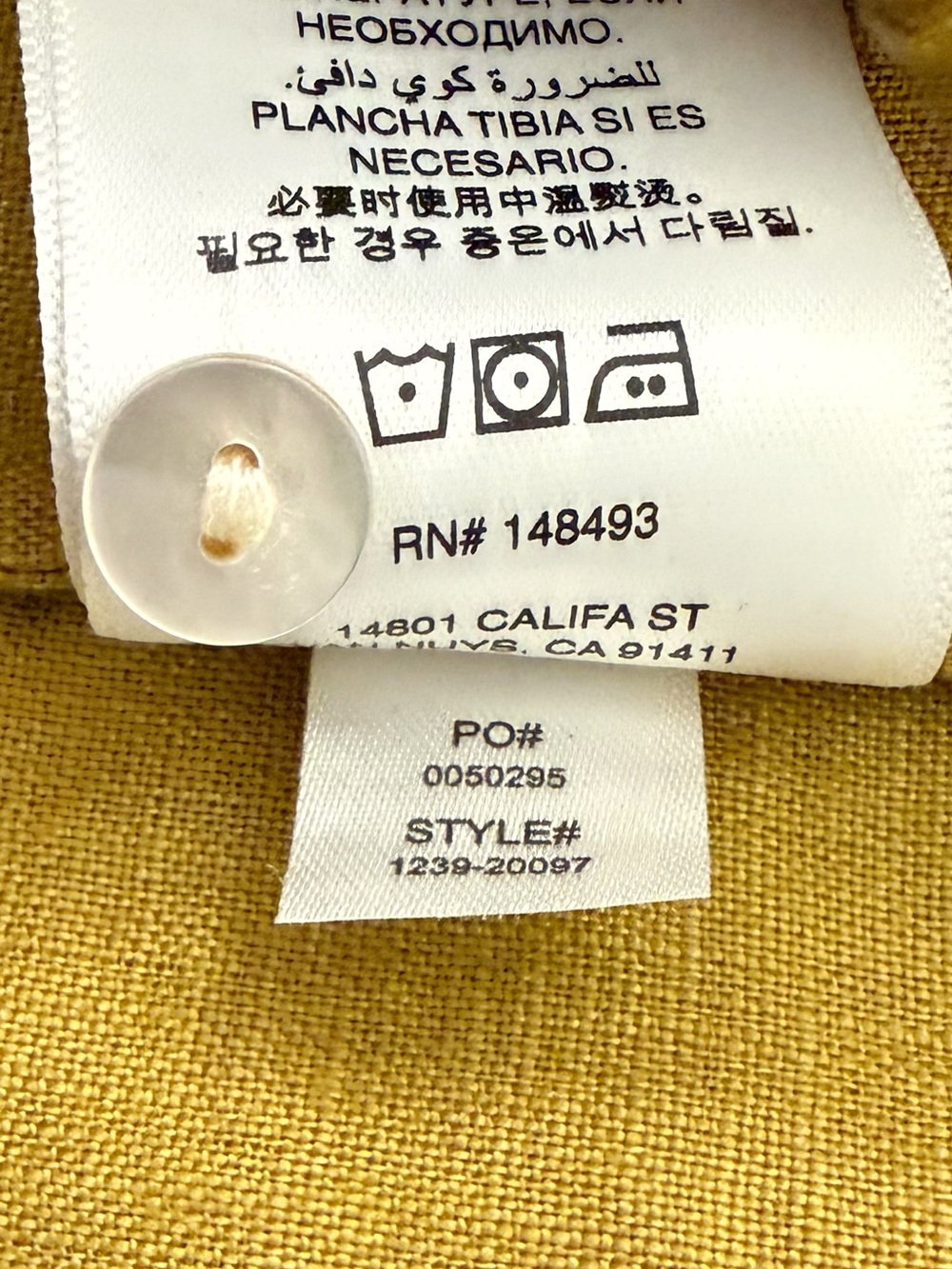 NWT DÔEN Bennett Linen Dress in Golden Olive Sz S - Picture 16 of 17